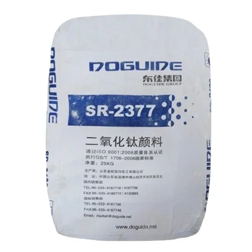 2025 Hot Sale High 98%Purity DoGuide Rutile Grade Tio2 SR 2377 Titanium Dioxide