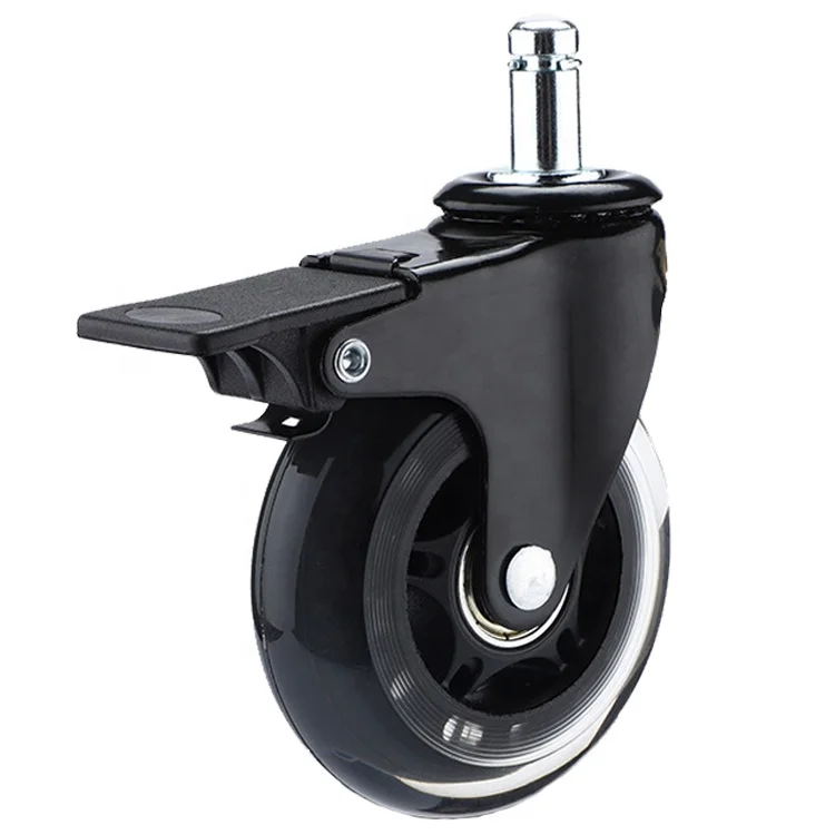 five mounted home replacement wheels 2.5-inch and 3-inch replacement wheels Office chair casters non-slip mute to protect all your floor wear sturdy 