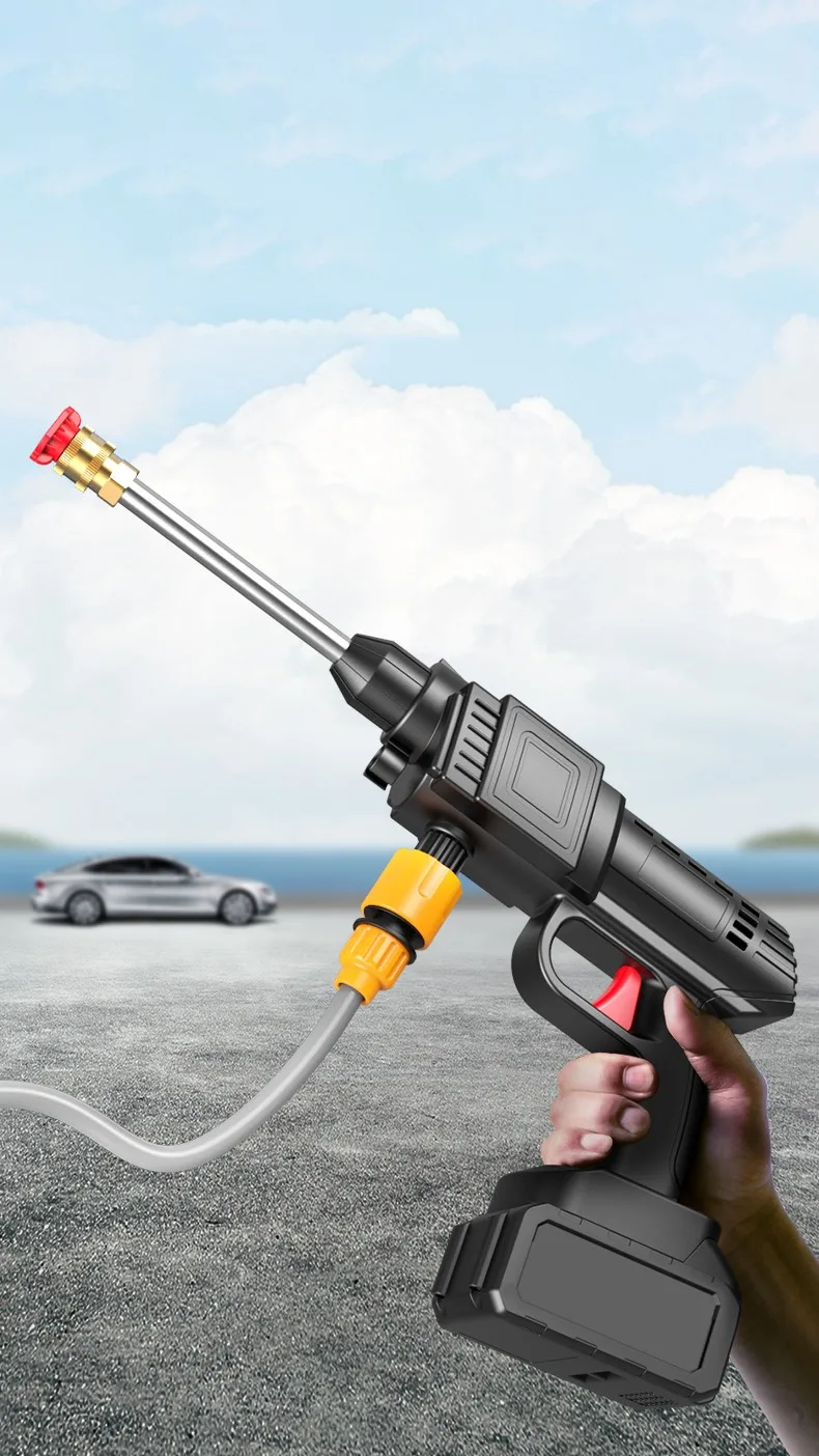 Wireless Portable High Pressure Car Washer Cordless Water Car Wash Gun