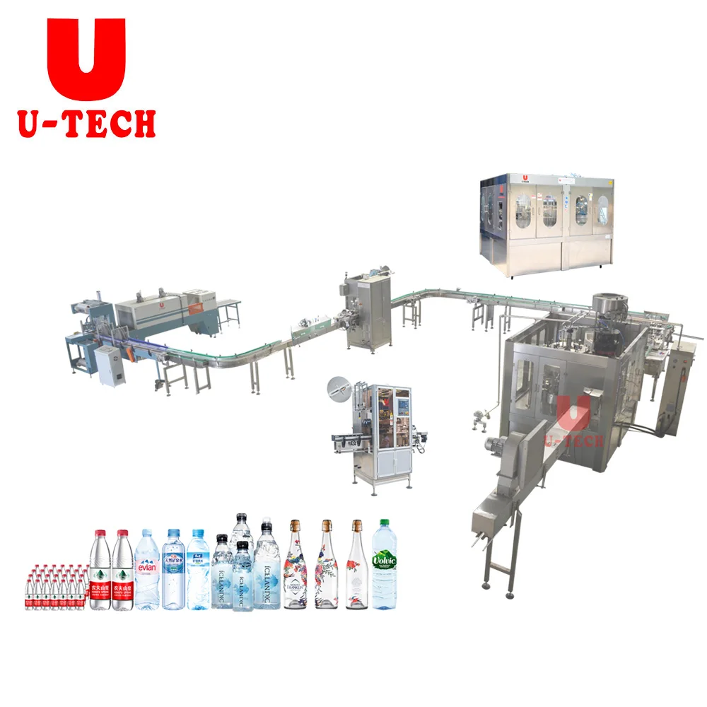 Small business complete turnkey mineral drinking spring water bottling manufacturing plant machine price cost for sale