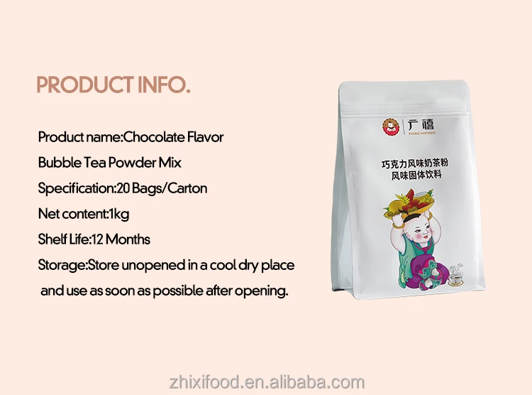 Milk Tea Powder 2022 New Arrivals 1kg Chocolate Flavor Milk Tea Powder