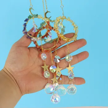 Acchiappasole Con Albero Della Vita E Cristalli Chakra – Set Da 3, Decorazione Feng Shui Per Finestra E Auto