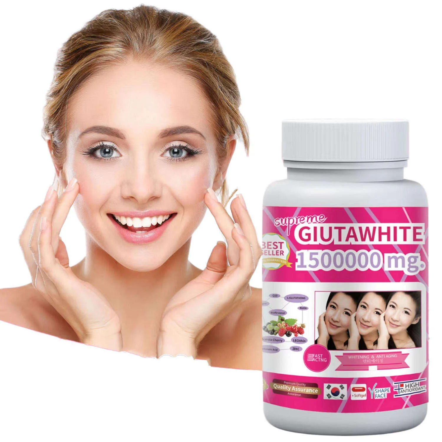 best whitening glutathione pills Good Capsule 1500000mg Skin Pills,Improving Skin Anti-aging And Removing Dark Spots Supplement Quality 1st Derma Laser
