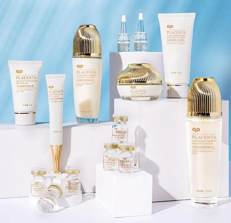 Wholesale Sheep Placenta Facial Whitening Anti-Aging Skin Care Set