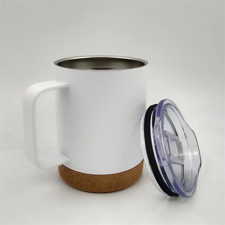 Portable stainless steel coffee mug travel cup bamboo wood cup with bpa free flip lid and pour over coffee filter