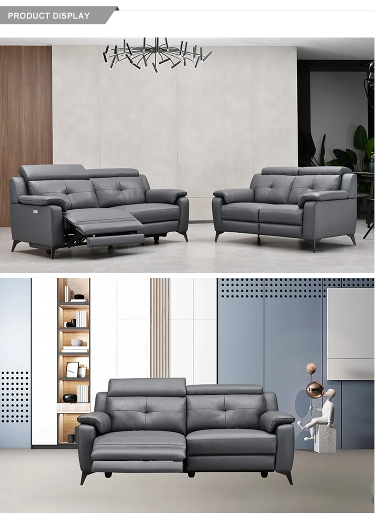 Multifuction Genuine Leather Home Furniture Couch High End Modern