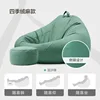 Red bean paste green slip-on shoes