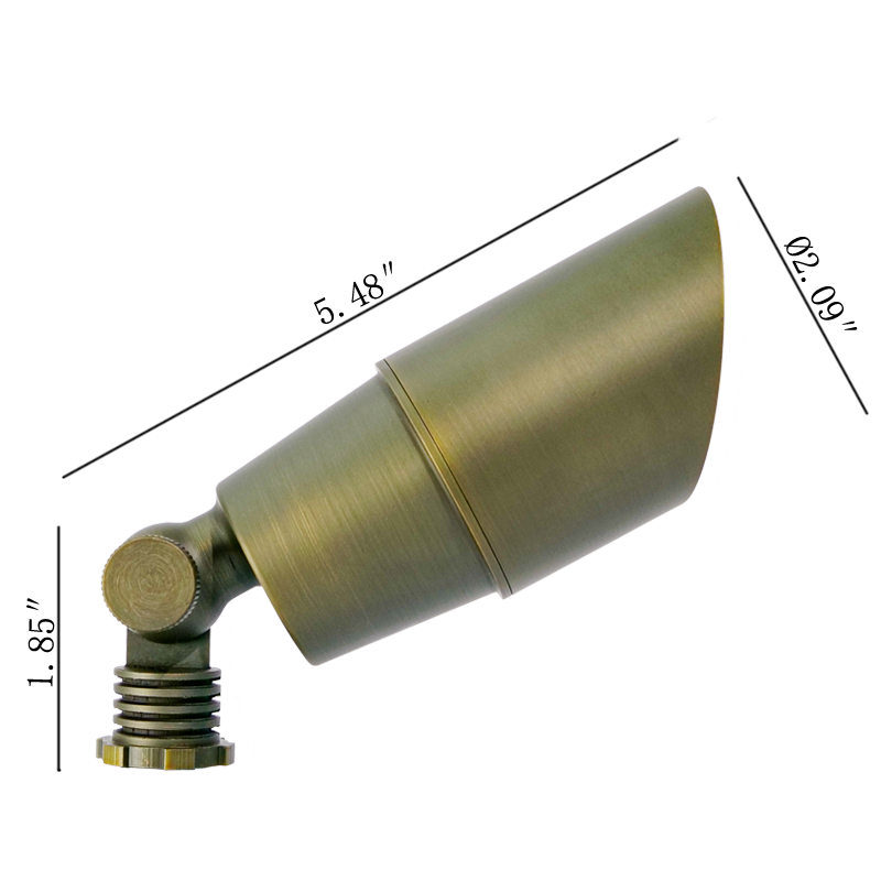 Латунный прожектор, ландшафтный свет