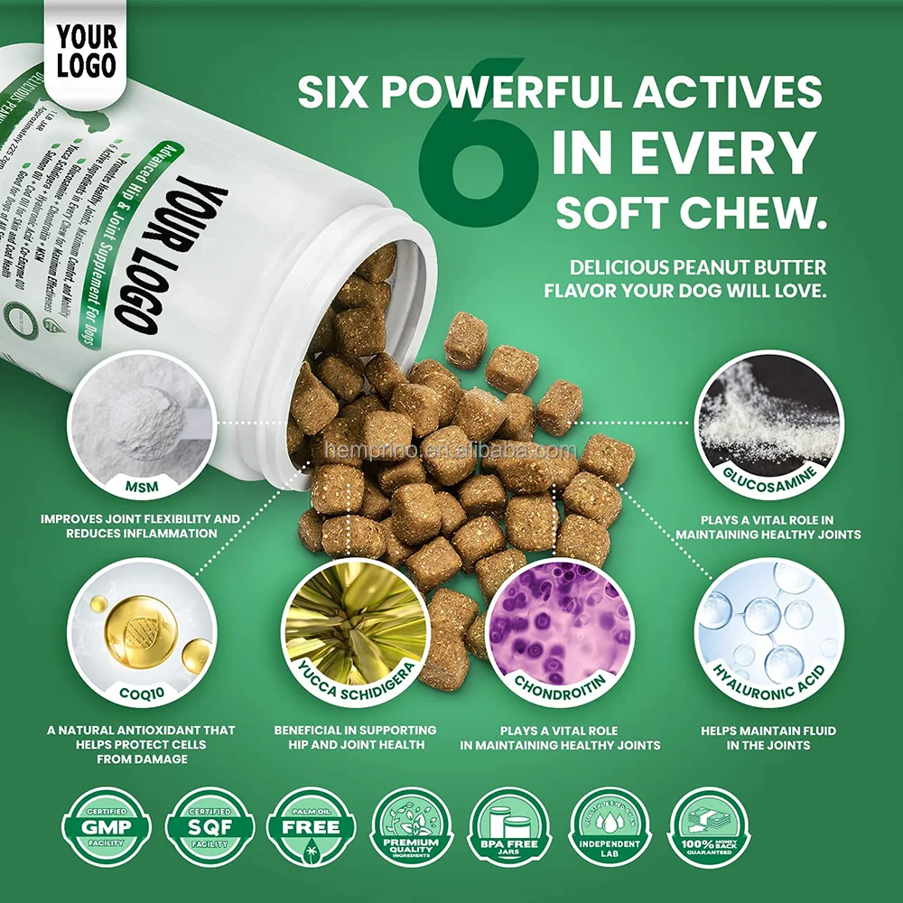 Multifunctional Dog Supplements for Dogs Vitamins Pet Of All Sizes Love These