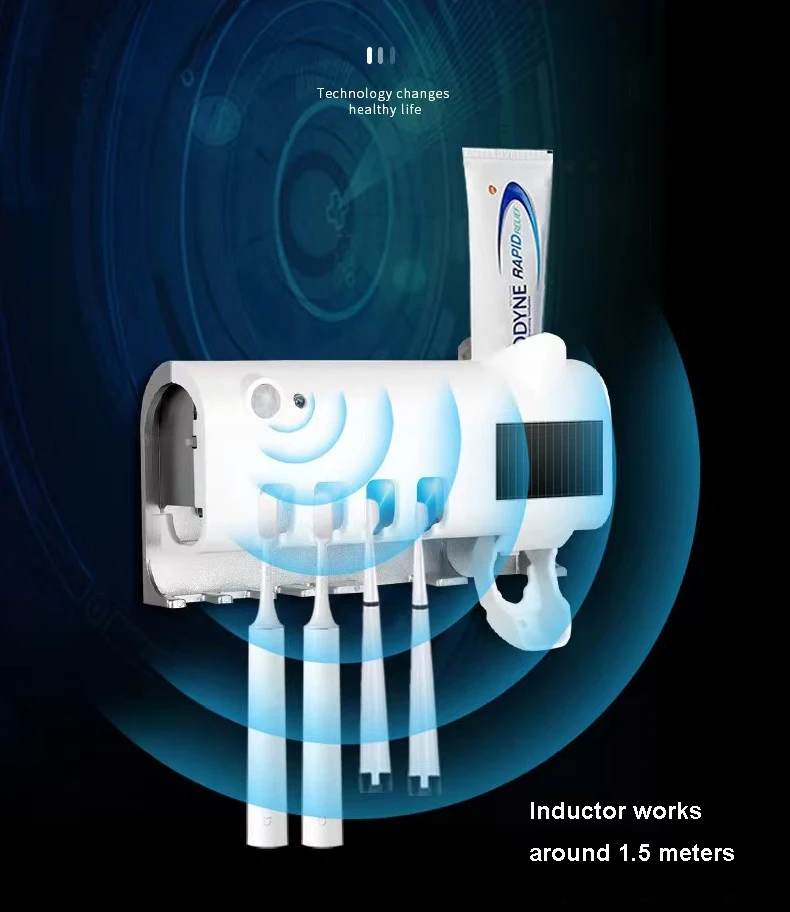 Good Quality Battery Operated Uv Ray Toothpaste Automatic Dispenser