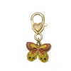 Er768-farfalla gialla singola-4,5*2,2 cm-5 g