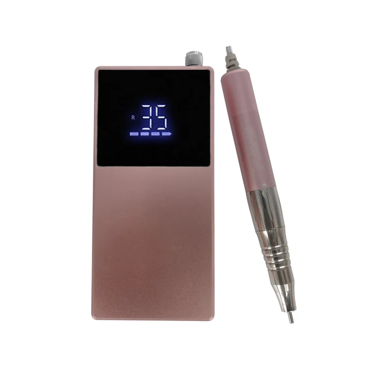 24W Comfortable and Quiet No Heat Buildup 35000rpm Atgelish Professional Wireless Nail Drill