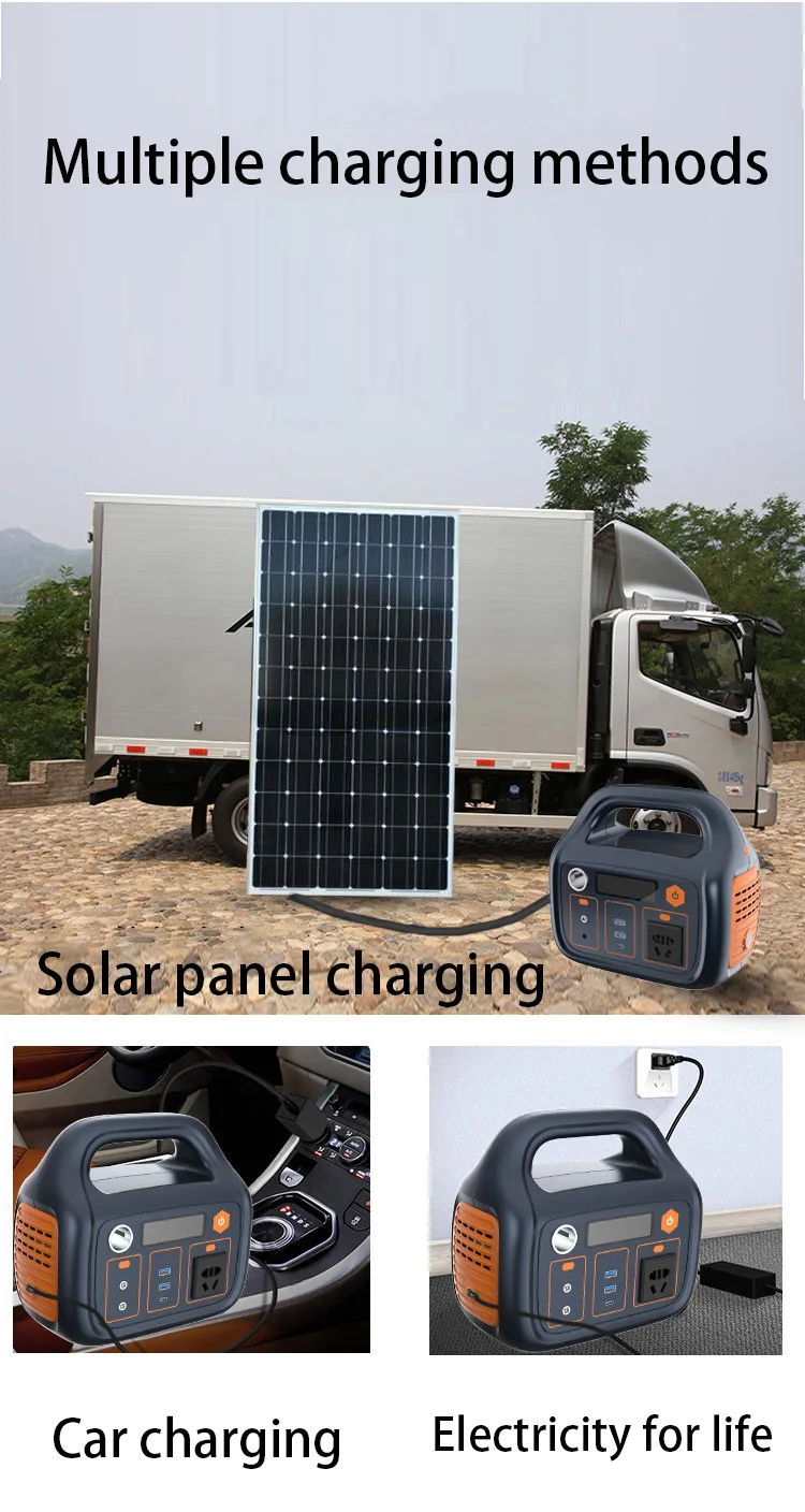 4.5KG 300w Portable Lithium Power Station 110V Mini Portable Solar Generator