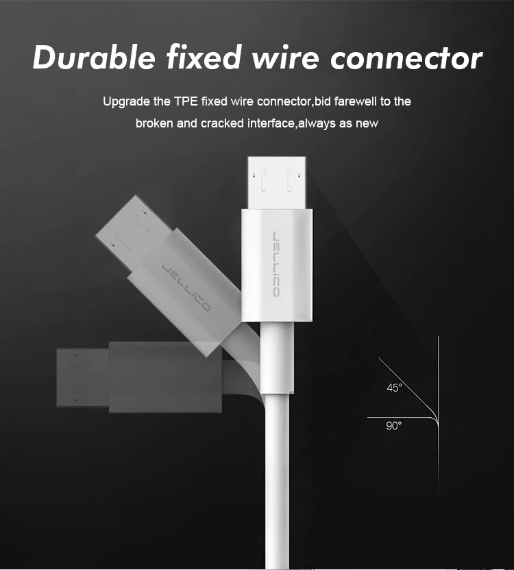 Jellico Аксессуары для мобильных телефонов KDS-50 микро 5A высокая скорость интеллигентая (ый) Micro Usb кабель для передачи данных Micro USB кабель для зарядного устройства