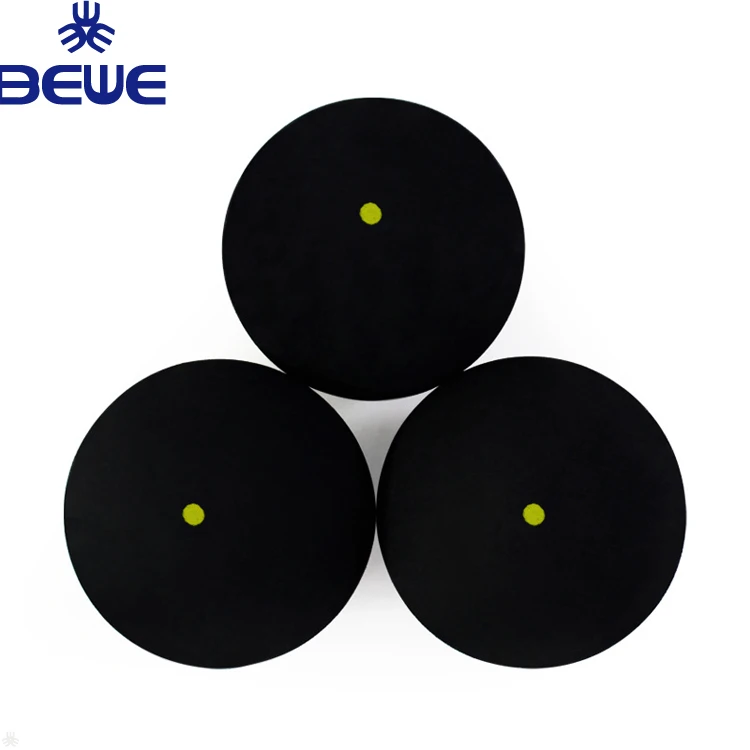 Низкий минимальный заказ, оптовая продажа, профессиональные низкоскоростные Сквош-мячи с одной желтой точкой