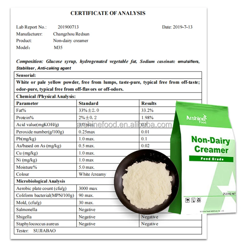 Nondairy Creamer For Ice Cream,T99 30a K35a M35 Rs28b Oem Halal Vegan