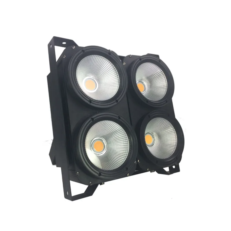 LED Blinder Light 4x100W LED COB Stage Lighting Warm White 400W LED Audience Blinders Light in DJ Music Bar Garden Floor