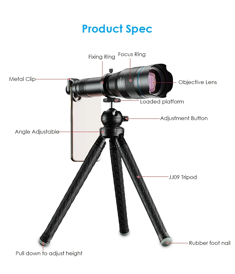 APEXEL 60X Telephoto Lens Enhance Your Mobile Photography
