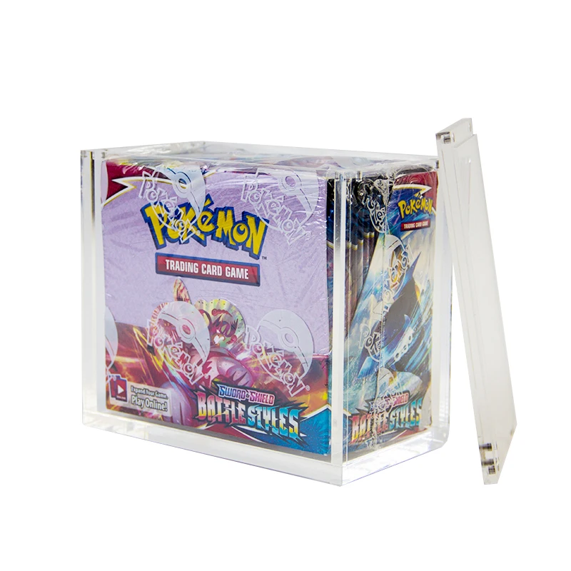 Custom High Quality Clear Pokemon Acrylic Box With Magnetic Lid Acrylic ...