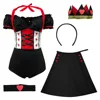 Black Standard set (bodysuit + skirt + collar + headband)