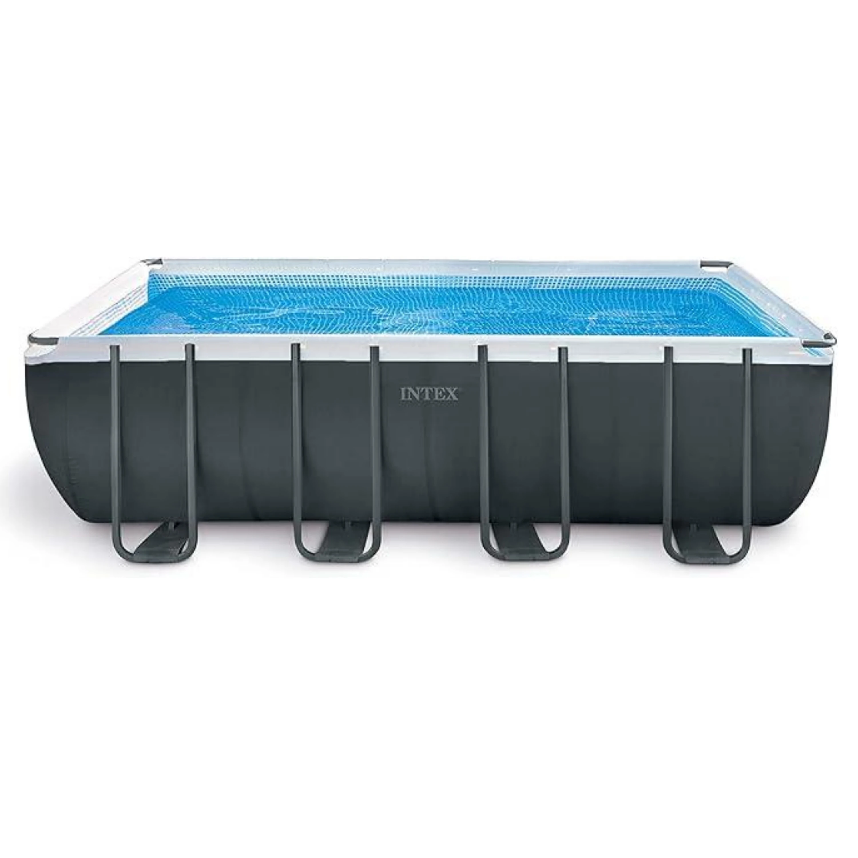 INTEX 26356 Family PVC Outdoor Rectangular Frame Above Ground Pool Set 5.49m X 2.74m X 1.32m