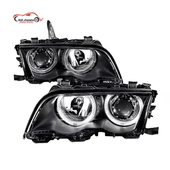 for BMW E46 4-Door LED Head Lamp with CCFL Angel Eyes 2001-2005 Year 12V Voltage