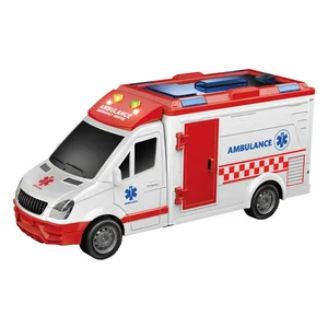 EPT 1 16 Ambulance Toy Friction Vehicle Emergency Toys Firetruck  Fire Truck Toddler Car Kids for 3-8 Cars