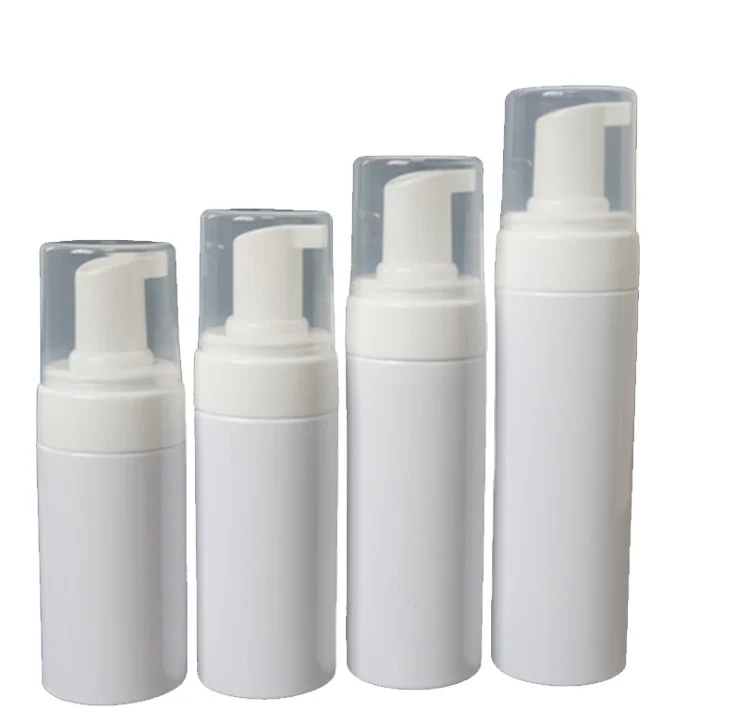 100ml 120 150ml 200ml 250ml Plastic Liquid Dispenser Foam Soap Hand Wash White clear Face Cleanser Mousse Eyelash Shampoo Bottle