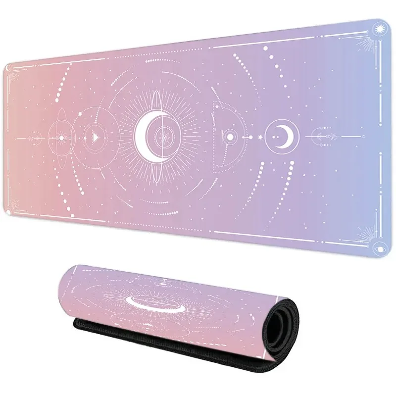 Moon and Stars Fantasy-themed Stylish Cool PC Gaming Mouse Pads Gamer Mats Teclado Pad Mat Laptop Office Carpet 900X400