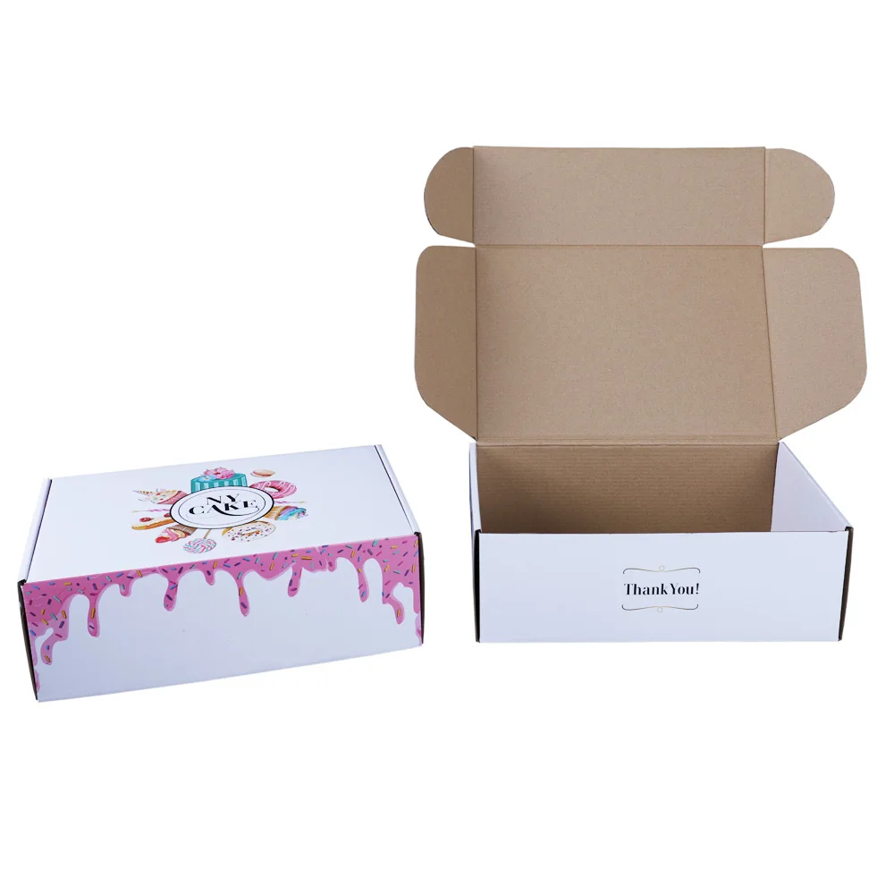 12X10X4 Customized Product Packaging Gold Metallic Shipping Tear Off Easy Book Small Envelope Kraft Mailer Box for Headband