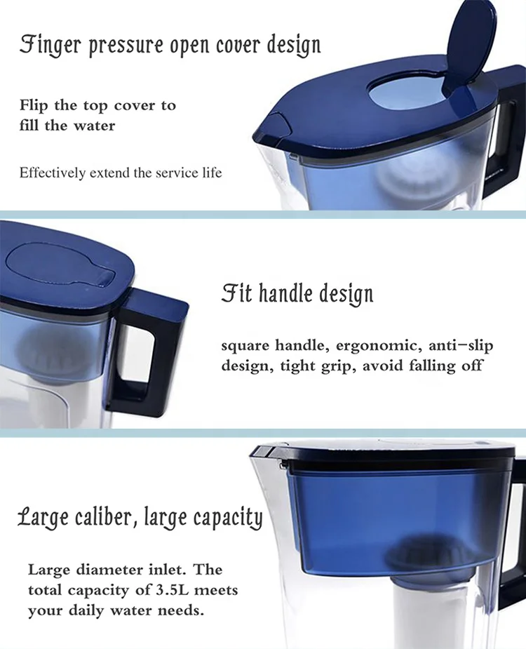 Water Filter Pitcher Jug With 0 Tds 6stage Filtration Water Filter