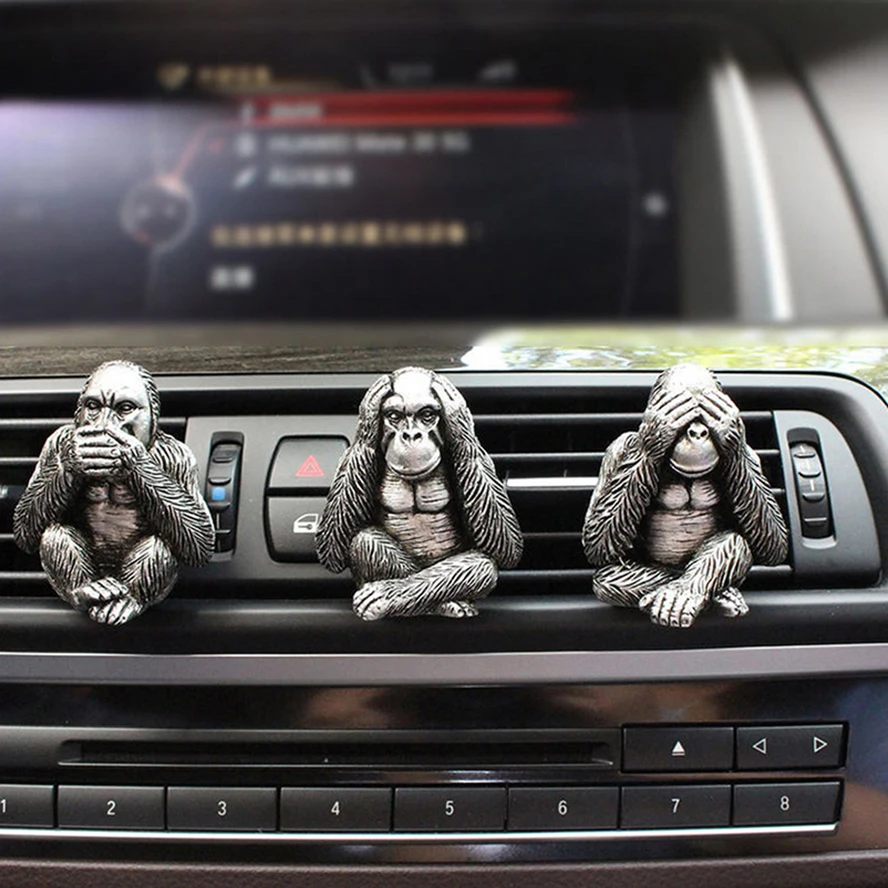 Cute Car Air Freshener Vent Clips Car Interior Accessories Gorilla Car Vent Decoration Air