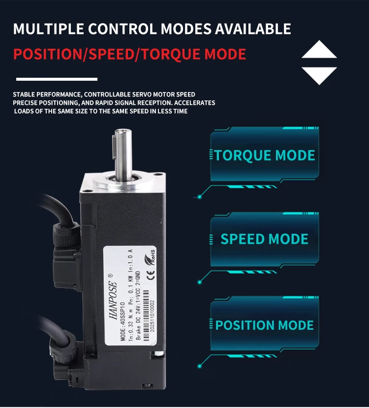 product hanpose servo brake motor 40ssp10 asd210 100w 1a 18  motor length 1045mm ip65 servo motor 40ssp05 asd210 50w-5