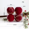 8CM flocking hot drilling colored drawing ball
