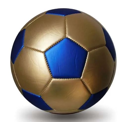 ActEarlier Team Sports Gift Custom logo  Futebol Design Gold Shiny Football Soccer Ball