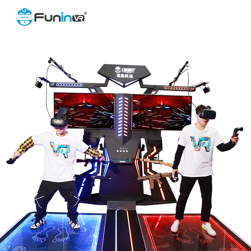 9d Ar Vr Shooting Simulation Virtual Reality Gun Hot Sale 2024 New Arrival Vr Shooting Game Machines Room Entertainment Center