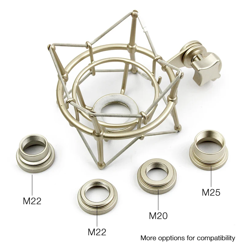 Ddp Rts Professional M22 Metal Broadcasting Microphone Shock Mount For