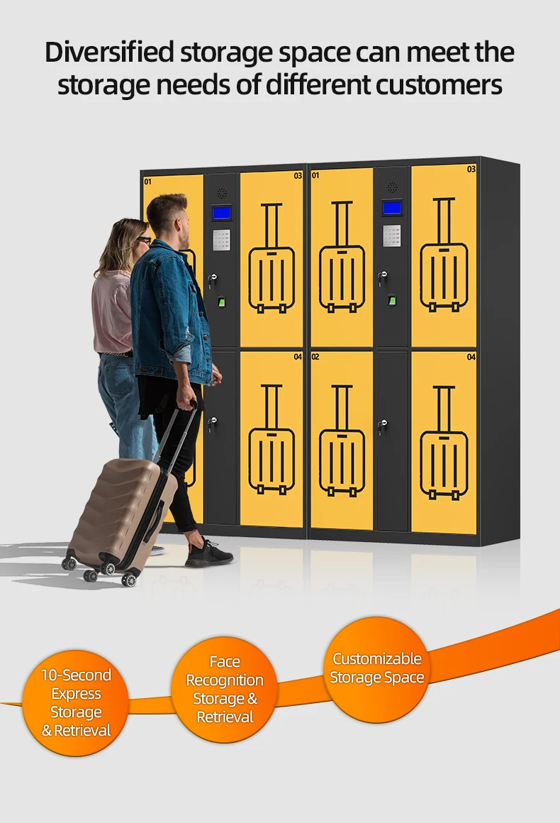 product rfid smart luggage locker for airport train station with electronic management system  access control-2