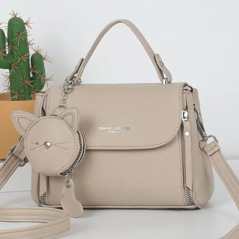 2025 Designer Women's PU Leather Handbags Shoulder Bags Zipper Closure Sacs Main Pourbag aperçu 9