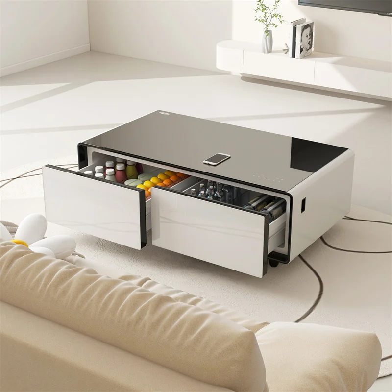 Mini table basse intelligente avec réfrigérateur, tables tactiles de luxe,  table d'appoint de salon, meilleure qualité