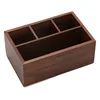 Caja de almacenamiento de nogal negro, 19,5*13,5*8,5 cm