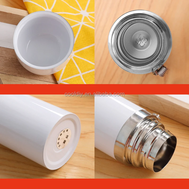 350ML Sublimation Bullet Stainless Steel Vacuum Bottle 15OZ Tumbler Water Bottle Sublimation Tumbler Cups