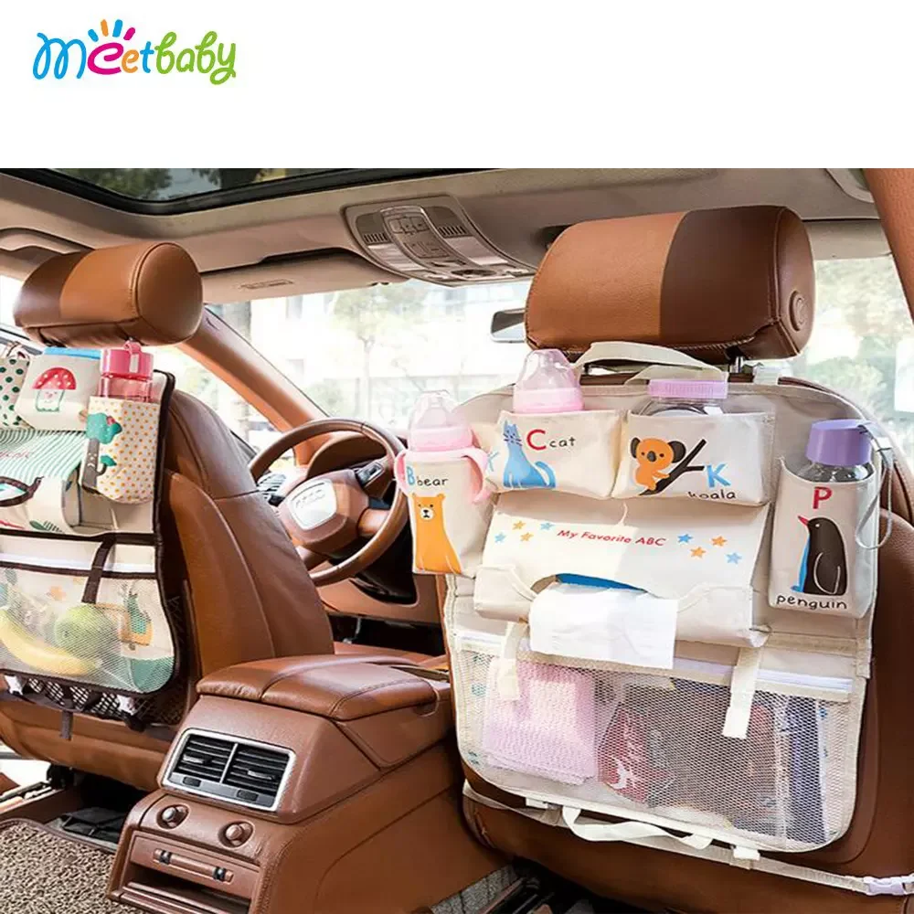 New Design Outdoor Polyester Baby Car Organizer Kids Backseat Car
