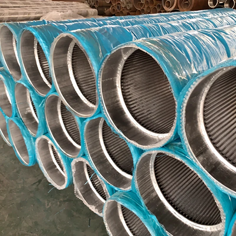 product-227-227 304 stainless steel continuous machine slotted wire wound Water well bore Screen