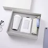 White cup+power bank+umbrella 3pcs set