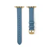 Denim blue + gold buckle