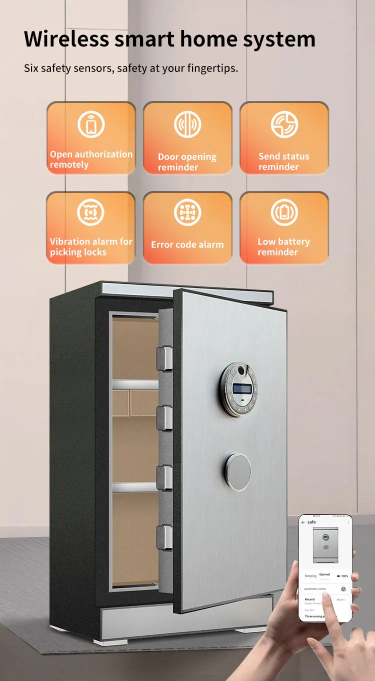 CEQSAFE TUYA APP WIFI Digital Anti-Theft Home & Office Safe Password Storage Box for Home and Office Use supplier
