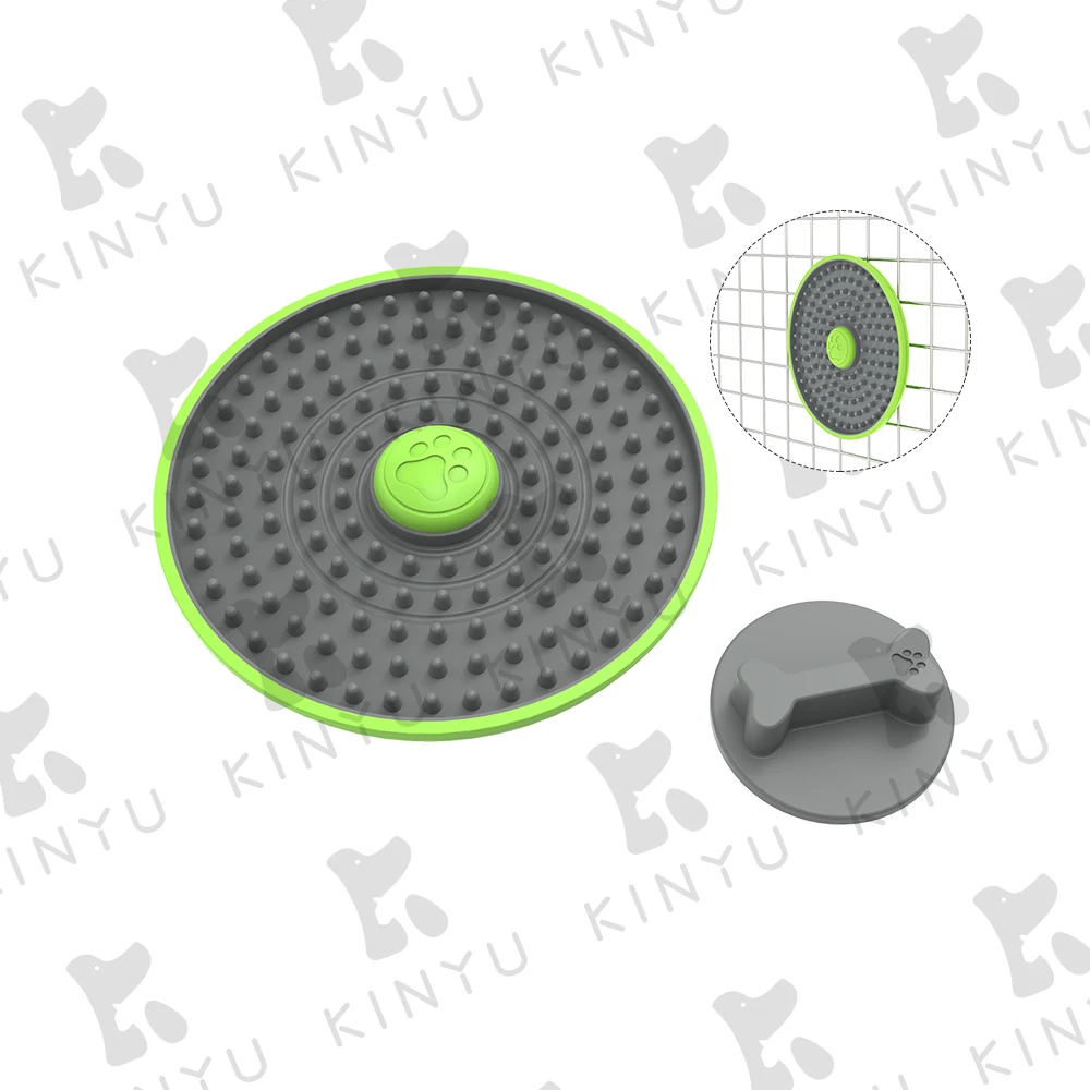KINYU Kinyu 2022 New 3 in 1 IQ Training Puzzle Treat Dispenser  Dog Lick Mat With Bowl Dog Toy Packs Pets Toys and Accessories