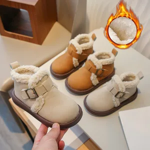 Fashion Winter Children's Snow Boots High Quality Casual Warm Plush Non-Slip Soft Breathable Kid Snow Boots