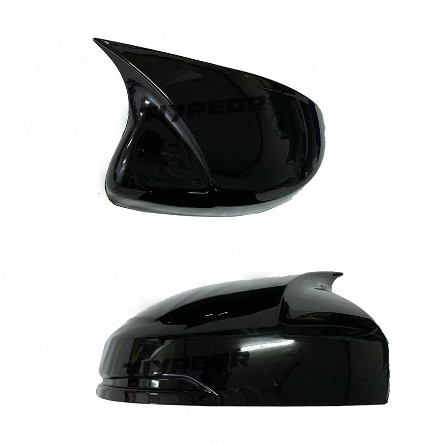 For Honda Fit 2014 - 2018 Wing Mirror Cap Covers Without Gap Glossy Black One Pair Exterior Accessories Body Kits